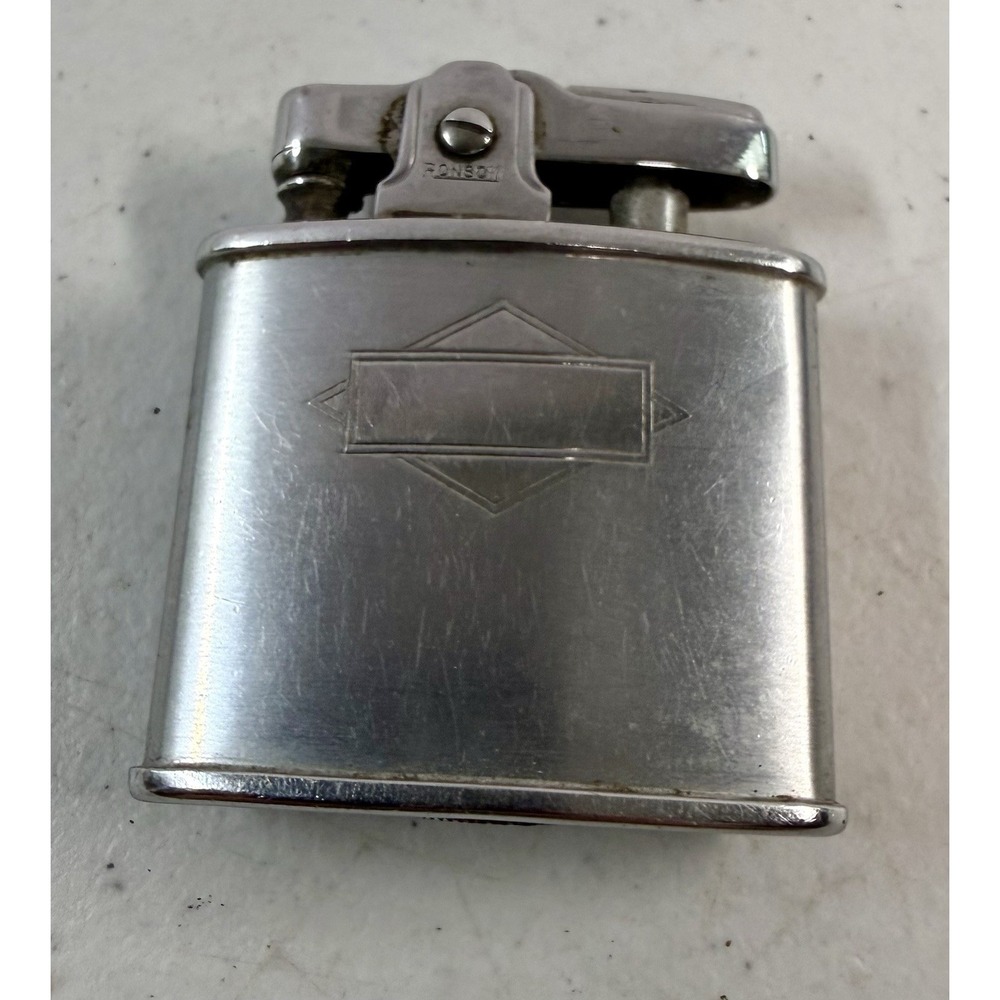 Vintage Ronson Standard Lighter Silver Chrome USA Untested EXCELLENT!